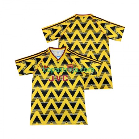 Billiga Fotbollströjor Arsenal 1991 1993 Retro Borta tröja Kortärmad
